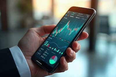 Dashboard financiero mostrando estrategia de inversión agresiva